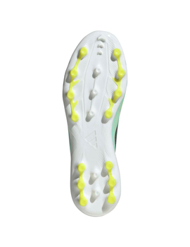 bota de fútbol adidas sin cordones junior F50 HYPERFAST LEAGUE LL AG, verde