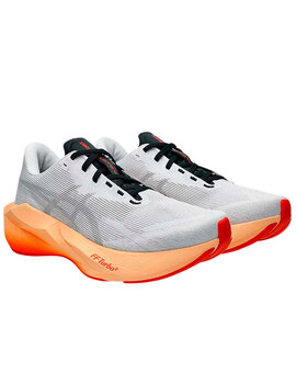 zapatillla running hombre asics NOVABLAST 6, blanco/naranja