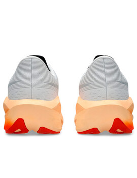 zapatillla running hombre asics NOVABLAST 6, blanco/naranja