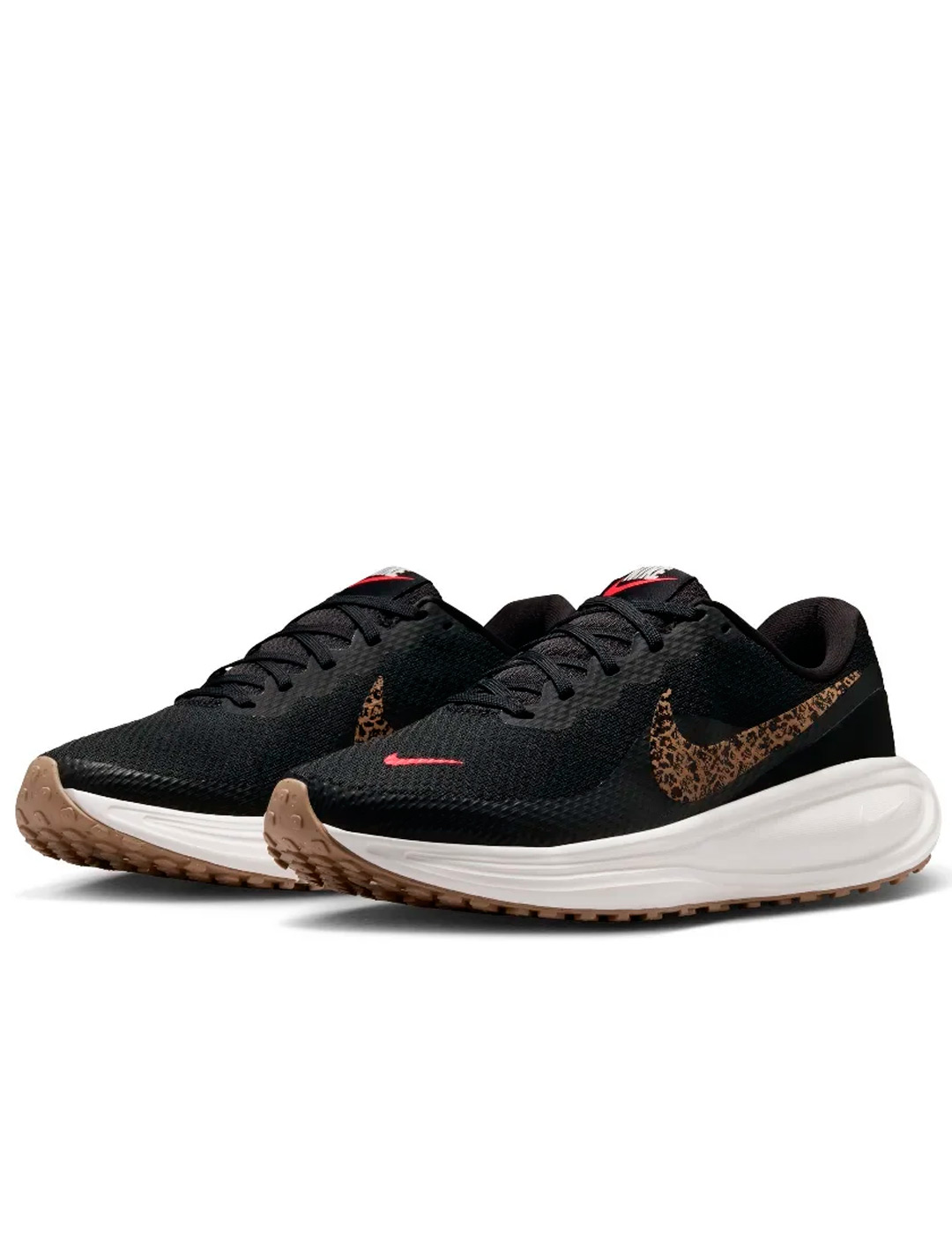 zapatilla running mujer nike REVOLUTION 8 PRINT, negro