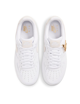 zapatilla mujer  AIR FORCE 1 '07, blanco/oro