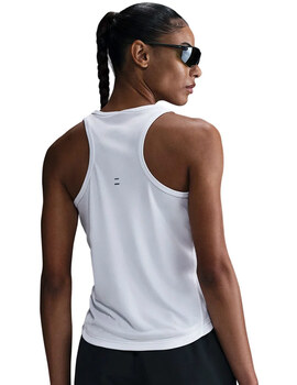 camiseta asas mujer nike  TEMPO DRI-FIT RUNNING, blanco