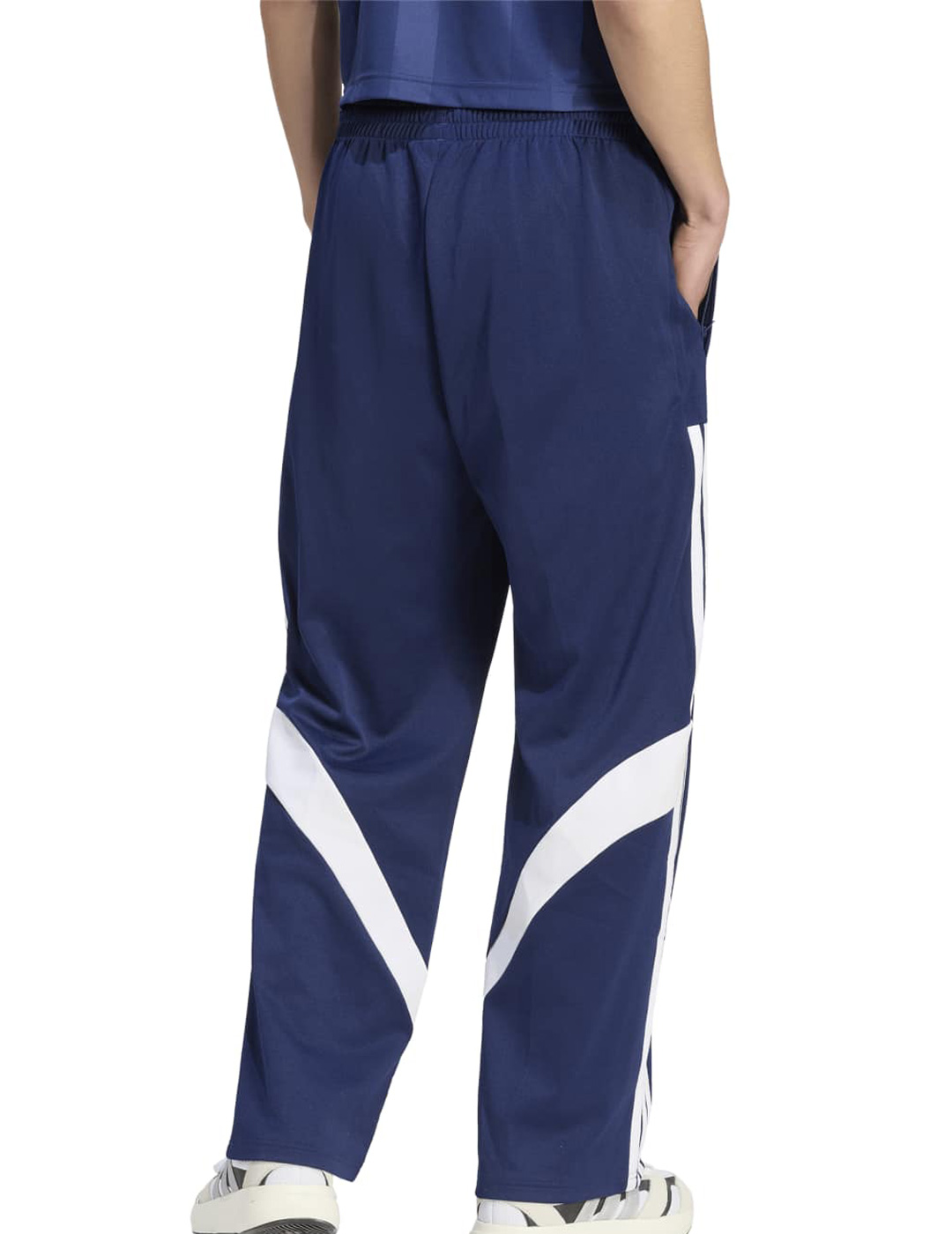 pantalón de chandal adidas M TIRO OH, azul/blanco