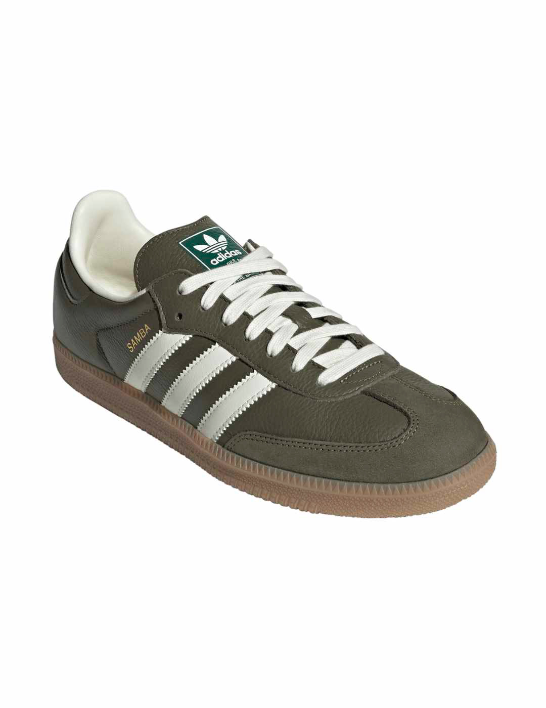 zapatilla adidas SAMBA OG, verde oliva/blanco