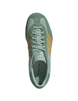 zapatilla adidas mujer GAZELLE INDOOR W, verde/amarillo