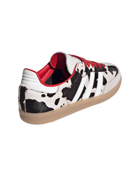 zapatilla mujer animal print originals SAMBA OG W, negro/blanco/rojo