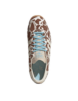 zapatilla mujer animal print adidas original SL 72 OG W, camel/blanco