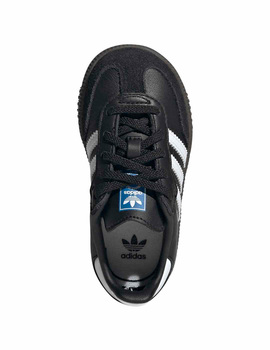zapatilla bebé adidas SAMBA OG EL I, negro/blanco