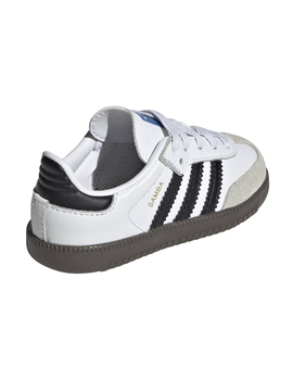 zapatilla bebé adidas SAMBA OG EL I, blanco/negro
