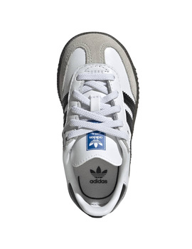 zapatilla bebé adidas SAMBA OG EL I, blanco/negro