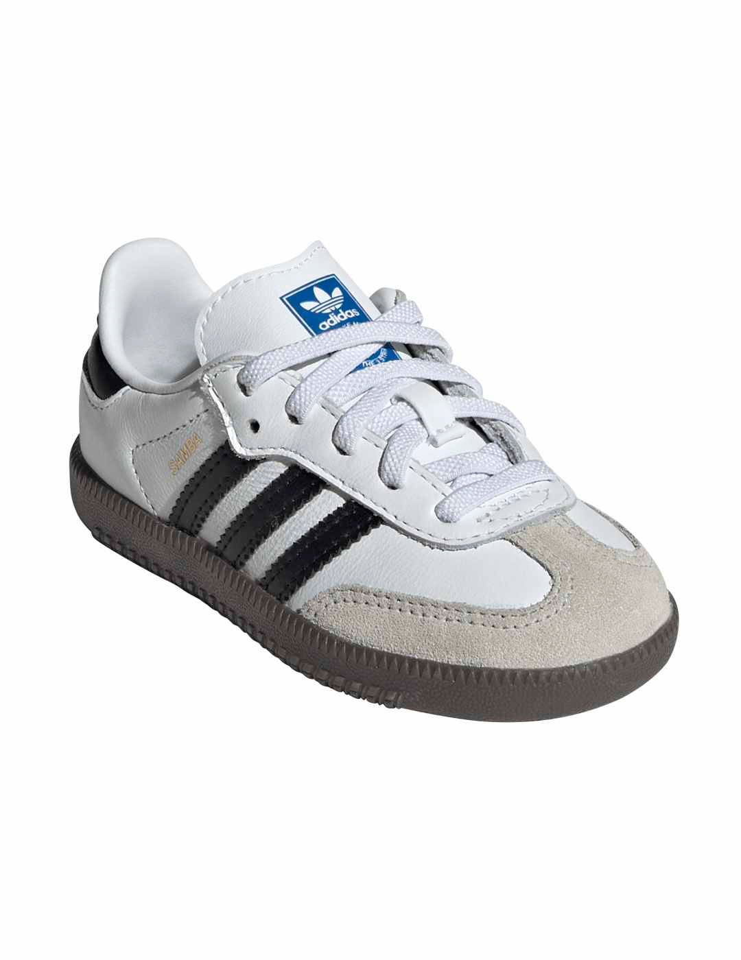 zapatilla bebé adidas SAMBA OG EL I, blanco/negro