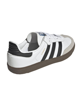 zapatilla niño adidas origianls SAMBA OG J, blanco/negro