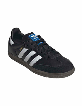 zapatilla junior adidas SAMBA OG J, negro/blanco