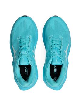 zapatilla running mujer asics NOVABLAST 6, azul turquesa