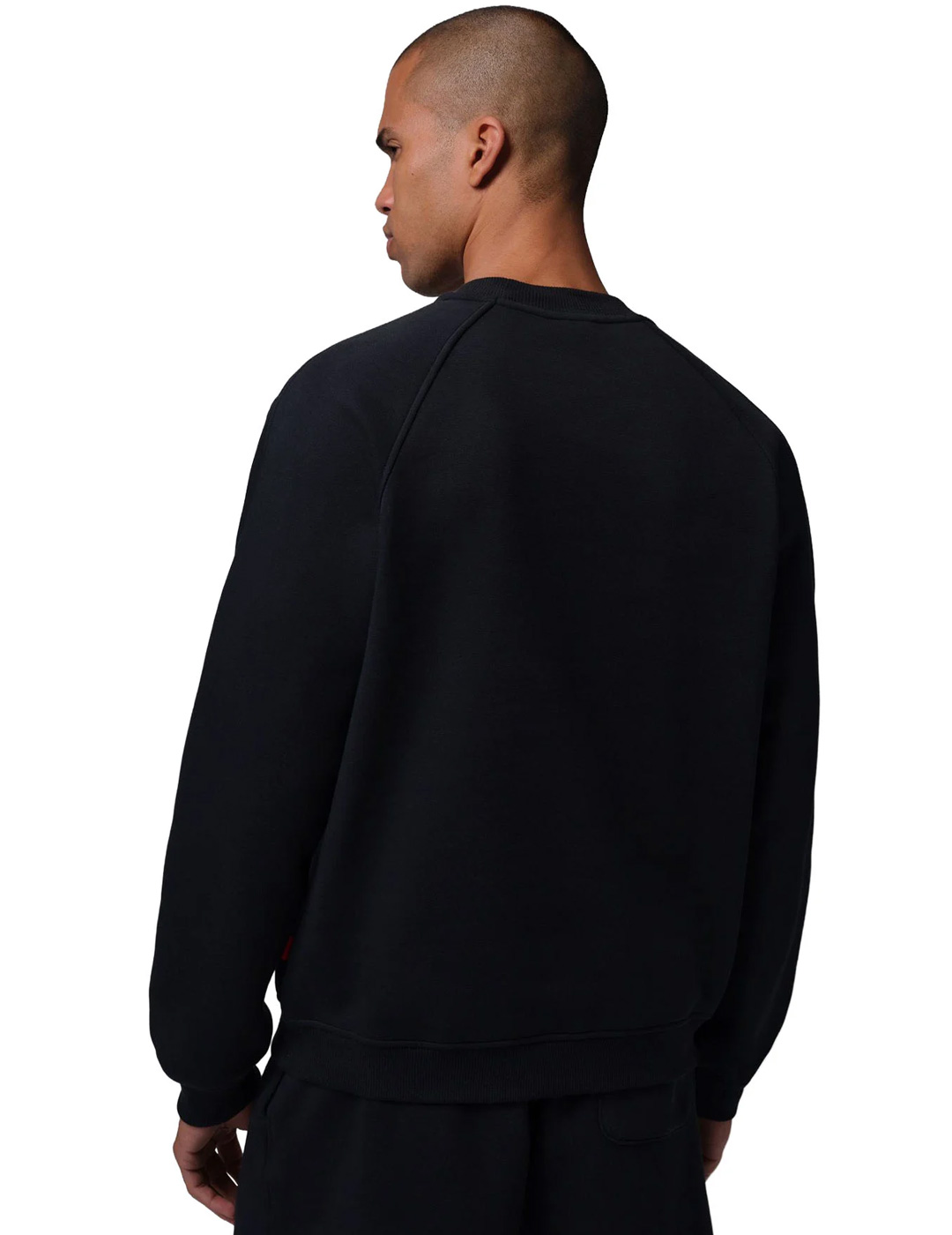 sudadera hombre cuello redondo Jordan, negro