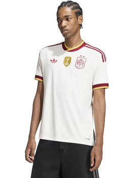 camiseta blanca selección española 2 estrellas RFEF
