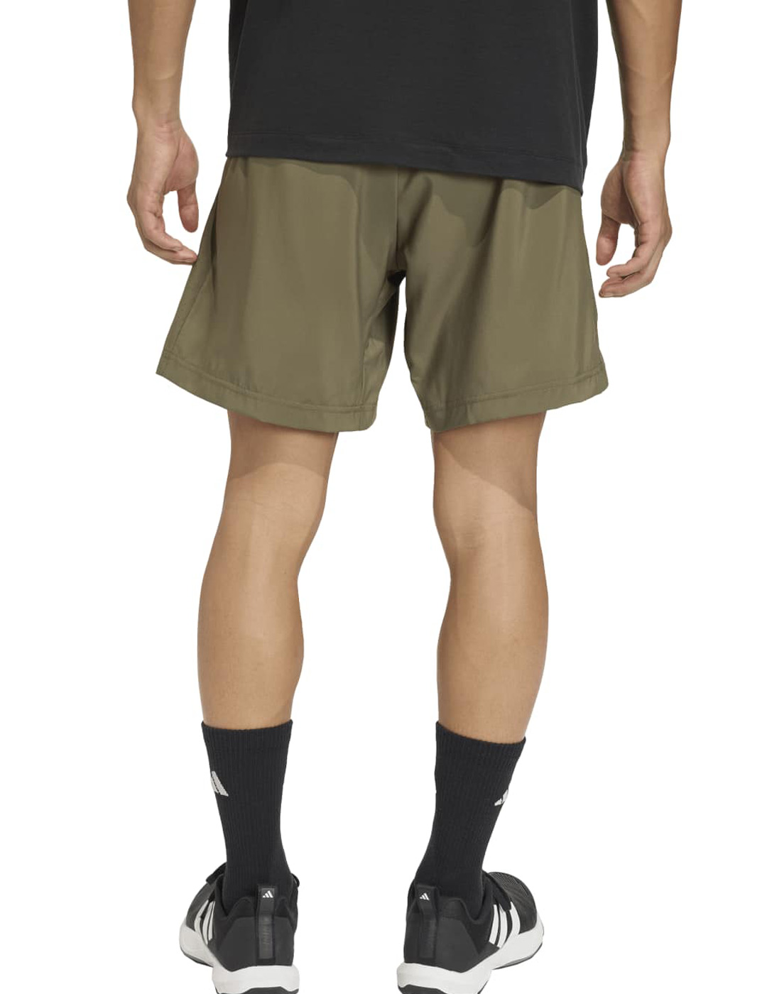 short adidas hombre tres bandas , verde/negro