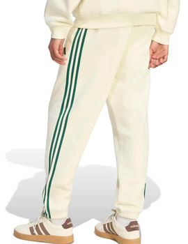 pantalón chandal hombre adidas tres bandas con pulo, beige/verde