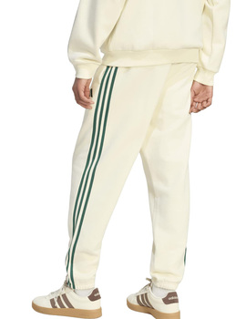 pantalón chandal hombre adidas tres bandas con puño, beige/verde