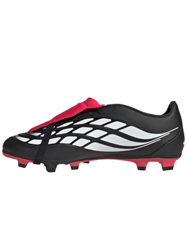 bota de fútbol hombre adidas PREDATOR CLUB FT FG/MG, negro/blanco/rojo