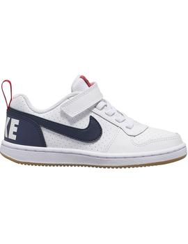 NIKE COURT BOROUGH LOW BLANCO/MARINO