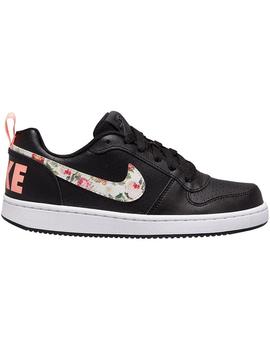 ZAPATILLA NIKE COURT BOROUGH LOW VF NEGRO/FLORES