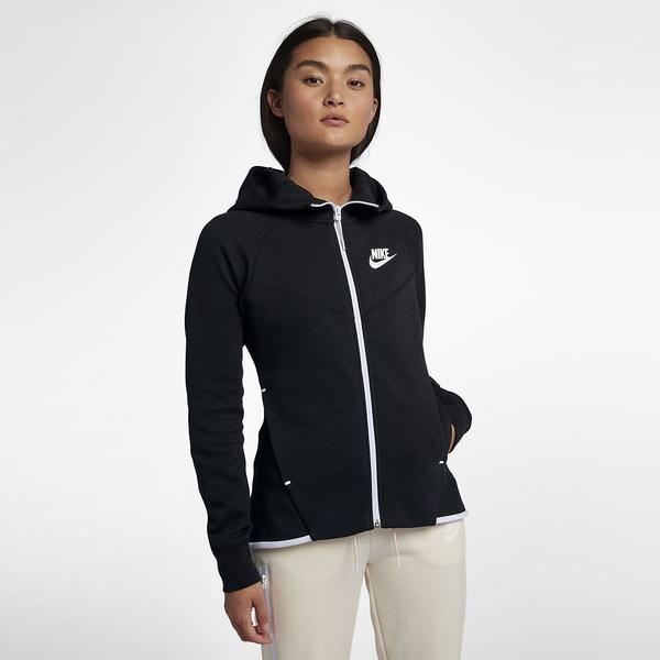 metano Producción Contable CHAQUETA NIKE CON CAPUCHA, MUJER, NEGRA