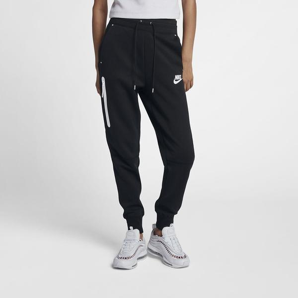 PANTALON LARGO NIKE MUJER, NEGRO