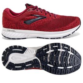 ZAPATILLA RUNNING BROOKS REVEL 3, ROJA