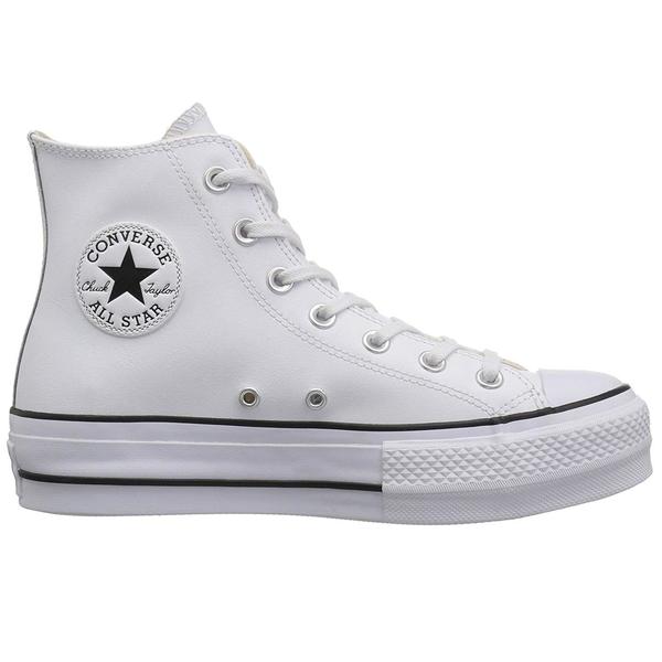 converse de piel plataforma