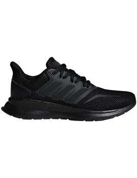 ZAPATILLA RUNNING ADIDAS RUNFALCON JUNIOR NEGRA