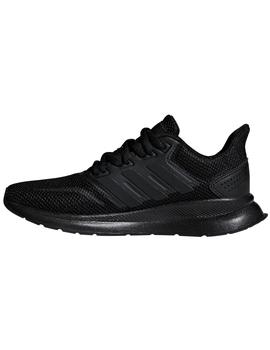 ZAPATILLA RUNNING ADIDAS RUNFALCON JUNIOR NEGRA