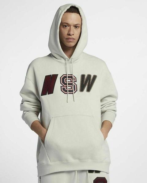 SUDADERA CAPUCHA NIKE HUESO NSW HOODIE PO FLC