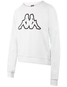 SUDADERA KAPPA MUJER CUELLO REDONDO DEWEL LOGO 