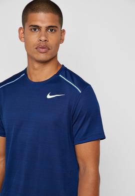 CAMISETA NIKE DRI-FIT MILER RUNNING AZUL