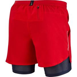 SHORT NIKE RUNNING, 2 EN 1 ROJO/NEGRO