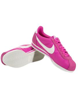 NIKE CORTEZ NYLON, FUSCIA/BLANCA