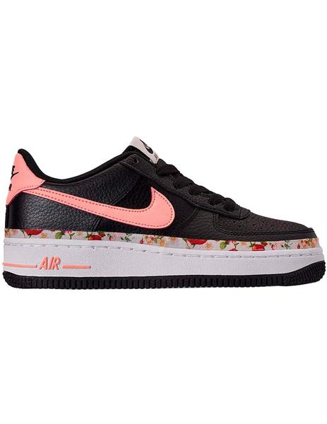 argumento enfermedad Albardilla NIKE AIR FORCE 1 VF NEGRA/ROSA