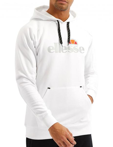 Joven Centro comercial loseta SUDADERA ELLESSE DE CAPUCHA BLANCA