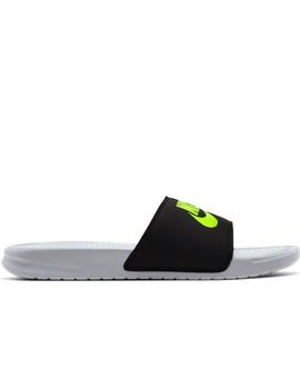 CHANCLA HOMBE NIKE BENASSI JDI SANDAL NEGRO/FLUOR