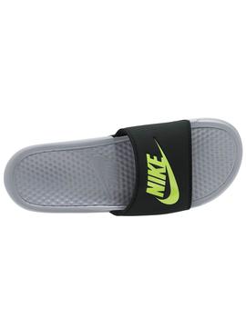 CHANCLA HOMBE NIKE BENASSI JDI SANDAL NEGRO/FLUOR