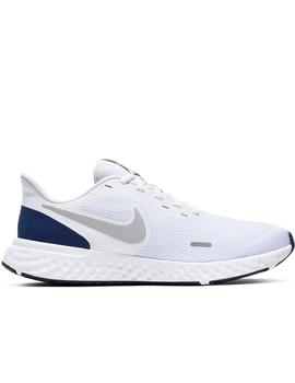 ZAPATILLA RUNNING HOMBRE NIKE REVOLUTION 5, BLANCA