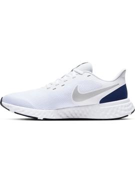 ZAPATILLA RUNNING HOMBRE NIKE REVOLUTION 5, BLANCA