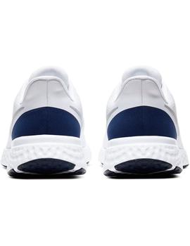 ZAPATILLA RUNNING HOMBRE NIKE REVOLUTION 5, BLANCA