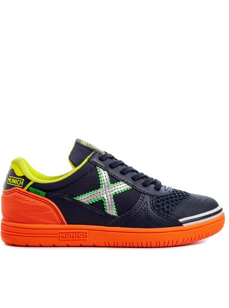 Munich Zapatilla G3 Kid Marino Naranja Niño