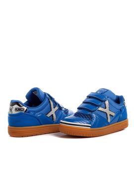 ZAPATILLA NIÑO MUNICH G 3 KID VELCRO, AZUL