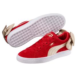 PUMA SUEDE BOW VARSITY ROJA CON LAZO