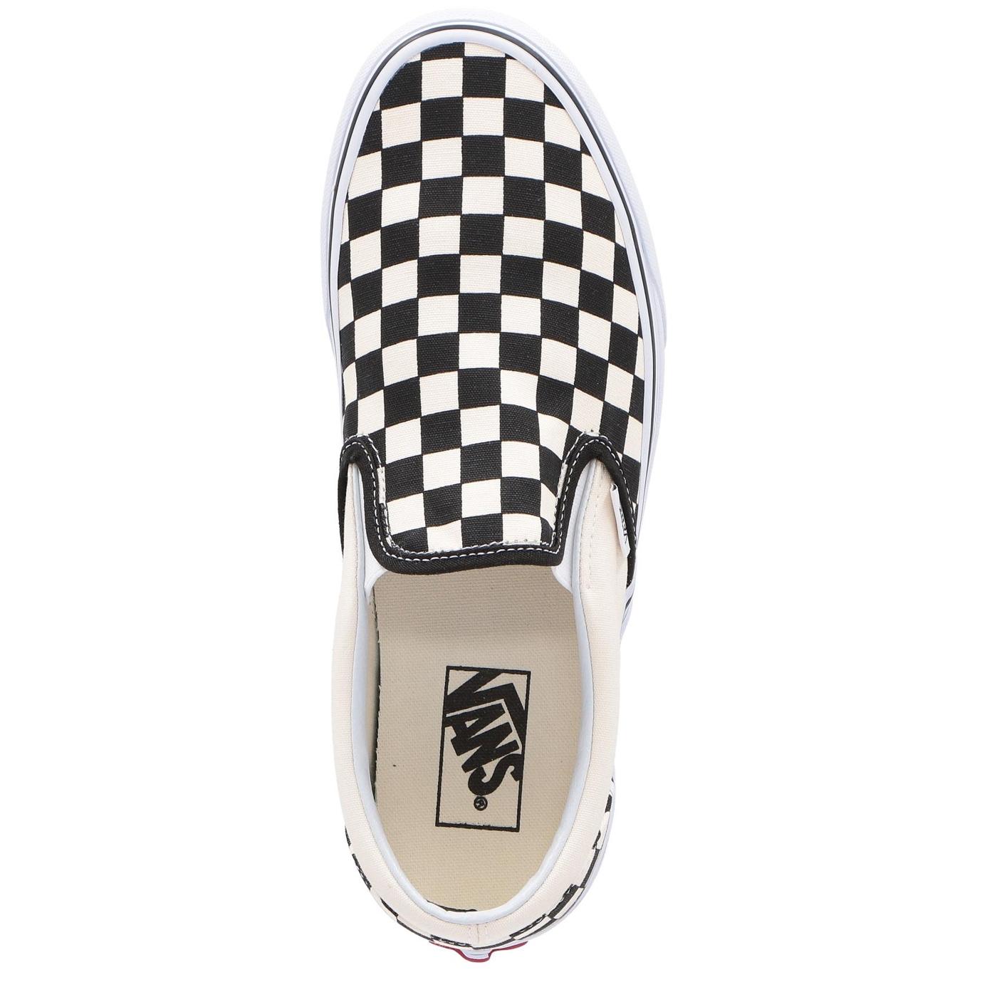 VANS UA CLASSIC SLIP-ON, CUADROS BLA/NEG