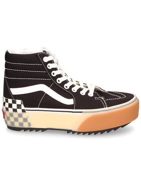 vans bota plataforma cuadros