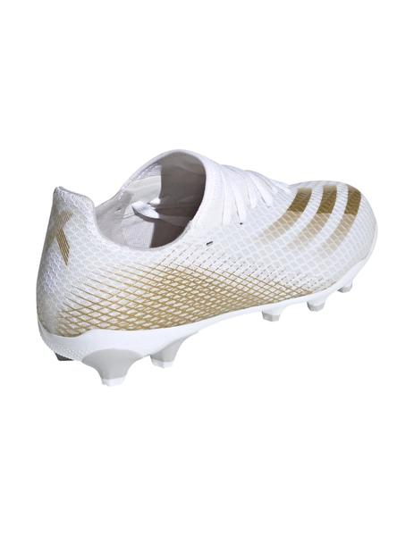 ADIDAS GHOSTED.3 BLANCA/ORO, DE FÚTBOL JUNIOR